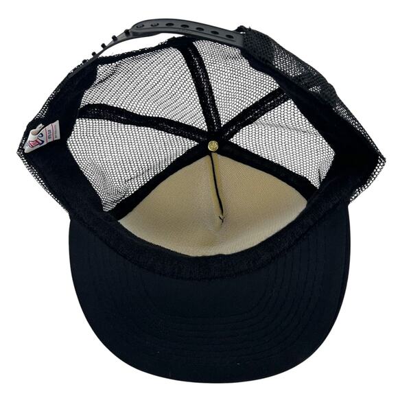 Mountain Oil Custom Lubricants Walla Walla Wa Hat Vtg Black Snapback Trucker Cap - Picture 9 of 9